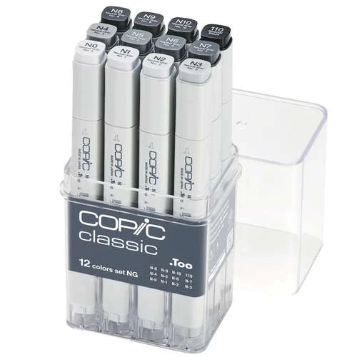 COPIC® | Classic Marker Set — 12 X Neutral Grey 1 COPIC® | Classic Marker Set — 12 X Neutral Grey