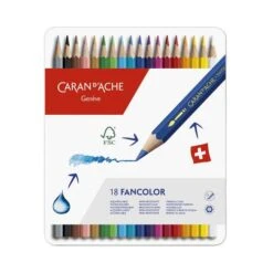 Caran D'Ache Fancolor Watercolour Pencil Sets -Art Supply Sales CaranD26230393BAcheFancolorWatercolourPencilSets 3