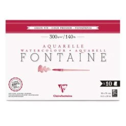 Clairefontaine | Fontaine Cold Pressed Watercolour Paper — Various Formats -Art Supply Sales Clairefontaine7CFontaineColdPressedWatercolourPaperE28094variousformats 2