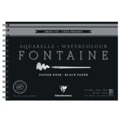 Clairefontaine Fontaine Black Watercolour Pads & Blocks -Art Supply Sales ClairefontaineFontaineBlackWatercolourPads26amp3BBlocks 2