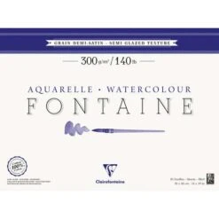 Clairefontaine Fontaine Semi- Glazed Watercolour Paper -Art Supply Sales ClairefontaineFontaineSemi GlazedWatercolourPaper 3