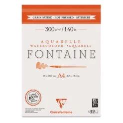 Clairefontaine Fontaine Watercolour Paper 300gsm -Art Supply Sales ClairefontaineFontaineWatercolourPaper300gsm 3