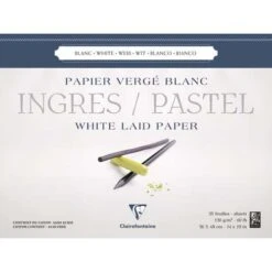 Clairefontaine Ingres White Pastel Pad -Art Supply Sales ClairefontaineIngresWhitePastelPad 3