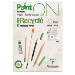 Clairefontaine Paint On Multi Technique Recycled Paper -Art Supply Sales ClairefontainePaintOnMultiTechniqueRecycledPaper 4
