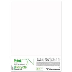 Clairefontaine Paint On Multi Technique Recycled Paper -Art Supply Sales ClairefontainePaintOnMultiTechniqueRecycledPaper 5