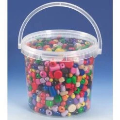 Coloured Wooden Beads Assortment