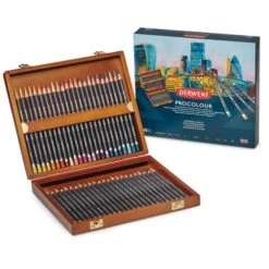 Derwent | Procolour Wooden Box Set — 48 Pencils