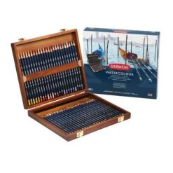 Derwent Watercolour 48 Pencil Wooden Box Set