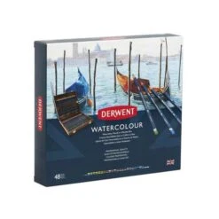 Derwent Watercolour 48 Pencil Wooden Box Set -Art Supply Sales DerwentWatercolour48PencilWoodenBoxSet 3