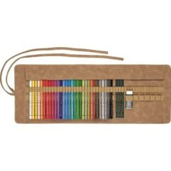 FABER-CASTELL | Polychromos Pencil Wrap — Synthetic Leather -Art Supply Sales FABER CASTELL7CPolychromosPencilWrapE28094syntheticleather 2
