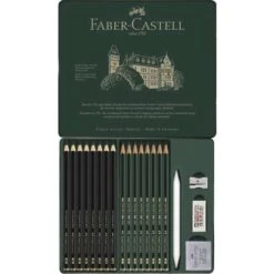 Faber-Castell Castell 9000 & Pitt Graphite Matt Pencil Set 8 Faber-Castell Castell 9000 & Pitt Graphite Matt Pencil Set -Art Supply Sales Faber CastellCastell900026amp3BPittGraphiteMattPencilSet 2