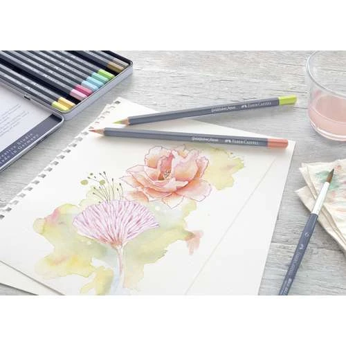 Faber-Castell Goldfaber Aqua Pastel Watercolour Pencil Set 4 Faber-Castell Goldfaber Aqua Pastel Watercolour Pencil Set - Image 4