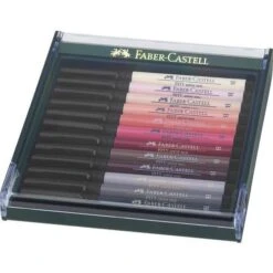 Faber-Castell Pitt Artist 12 Coloured Brush Pen Sets -Art Supply Sales Faber CastellPittArtist12ColouredBrushPenSets 4