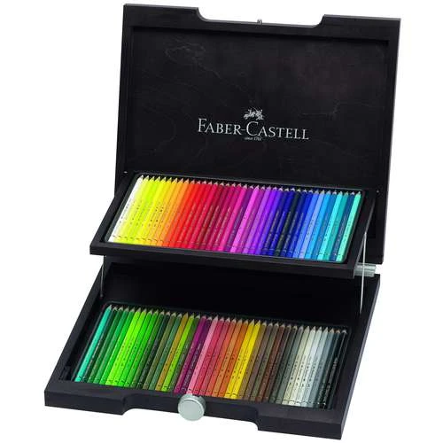 Faber-Castell Polychromos Artists' Colour Pencils Wooden Box Set 1 Faber-Castell Polychromos Artists' Colour Pencils Wooden Box Set