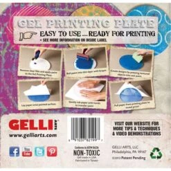 GELLI ARTS® | Gel Printing Plate — Circular -Art Supply Sales GELLIARTSC2AE7CGelPrintingPlateE28094circular 3