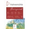 Hahnemuehle Hand-Made Burgundy Watercolour Block, 20 Sheets, 250gsm