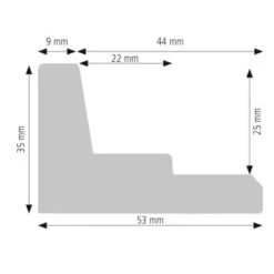 I LOVE ART | Stepped Profile Floater Frames — White -Art Supply Sales ILOVEART7CSteppedProfileFloaterFramesE28094white 2