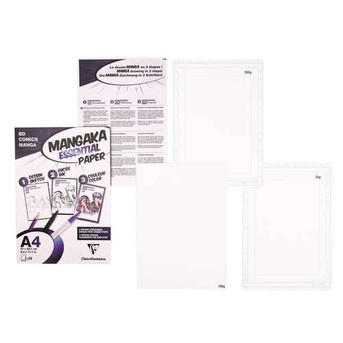 CLAIREFONTAINE Mangaka Essential Paper Pouch 2 CLAIREFONTAINE Mangaka Essential Paper Pouch - Image 2