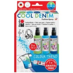 Marabu Fashion Spray Set Cool Denim