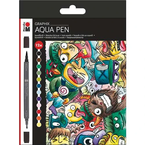 Marabu Mega Mash Aqua Pen Set 1 Marabu Mega Mash Aqua Pen Set