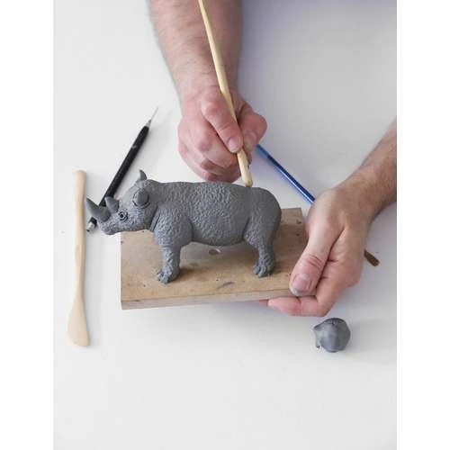 Plastiline Light Grey Modelling Clay 4 Plastiline Light Grey Modelling Clay - Image 4