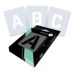 Qbix Alphabet Uppercase Stencils -Art Supply Sales QbixAlphabetUppercaseStencils 1
