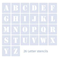 Qbix Alphabet Uppercase Stencils -Art Supply Sales QbixAlphabetUppercaseStencils 2