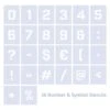 Qbix Number And Symbol Stencils