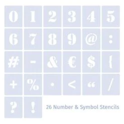 Qbix Number And Symbol Stencils 5 Qbix Number And Symbol Stencils -Art Supply Sales QbixNumberandSymbolStencils 2
