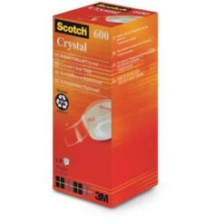 3M Scotch 600 Crystal Clear Tape Pack