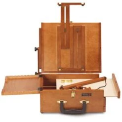 Sienna Pochade All-in-One Wooden Box -Art Supply Sales SiennaPochadeAll in OneWoodenBox 4