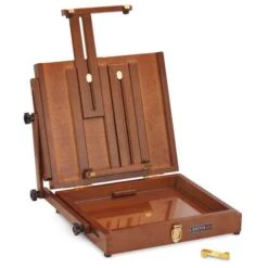 Sienna Pochade Wooden Box -Art Supply Sales SiennaPochadeWoodenBox 2