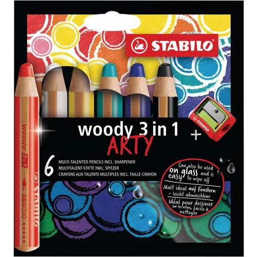 Stabilo Woody 3 In 1 Arty Sets 1 Stabilo Woody 3 In 1 Arty Sets