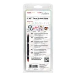 Tombow® Tombow ABT Dual 6 Brush Pen Sets -Art Supply Sales TombowABTDual6BrushPenSets 2