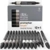 Winsor & Newton 12 BrushMarker Sets