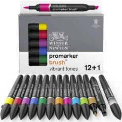 Winsor & Newton 12 BrushMarker Sets -Art Supply Sales Winsor26amp3BNewton12BrushMarkerSets 3