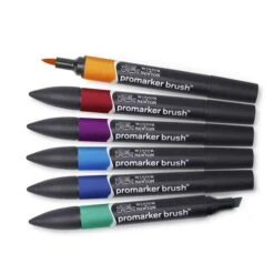 Winsor & Newton 6 BrushMarker Sets -Art Supply Sales Winsor26amp3BNewton6BrushMarkerSets 2
