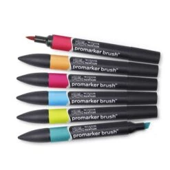 Winsor & Newton 6 BrushMarker Sets -Art Supply Sales Winsor26amp3BNewton6BrushMarkerSets 3
