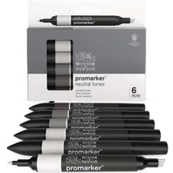 Winsor & Newton 6 Promarker Sets 8 Winsor & Newton 6 Promarker Sets -Art Supply Sales Winsor26amp3BNewton6PromarkerSets 2