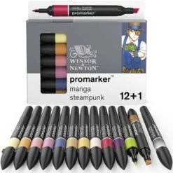 Winsor & Newton | Promarker™ Special Manga Pens — 12 Pen Sets -Art Supply Sales Winsor26amp3BNewton7CPromarkerE284A2SpecialMangaPensE2809412pensets 4