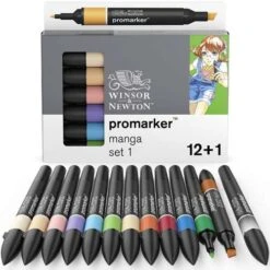 Winsor & Newton Promarker 12 Manga Pen Sets -Art Supply Sales Winsor26amp3BNewtonPromarker12MangaPenSets 2