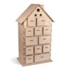 Wooden Advent Calendar House