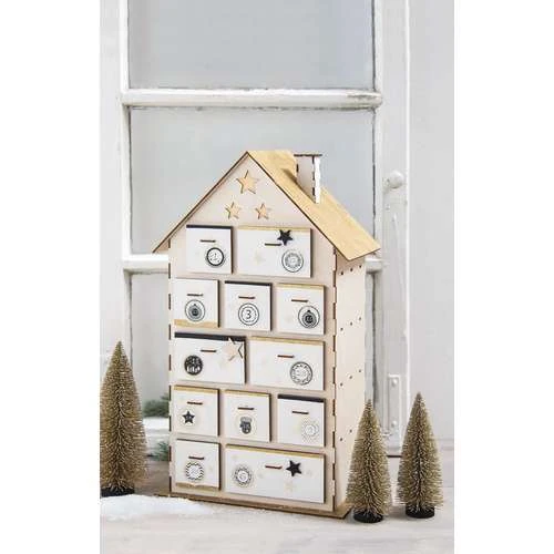 Wooden Advent Calendar House 5 Wooden Advent Calendar House - Image 5